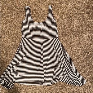 Sparkle & Fade Striped Short A-Line Dress